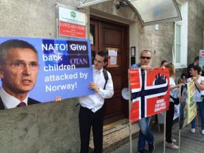 March for the Freedom of the Defenceless: Jens Stoltenberg has no moral right to lead the peace organisation that is NATO. His country, Norway, must give the children back to the parents. Children that were taken away following a fascist system!