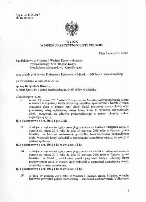 [VIDEO] - 70 tysięcy złotych zażądał absolwent Szkoły Ochroniarskiej Delta, Karol K. od mojego znacznie słabszego syna, za rzekome dźgnięcie nożem. Nie dostanie grosza, bo mój syn nie ma żadnego majątku - mówi matka skazanego nauczyciela