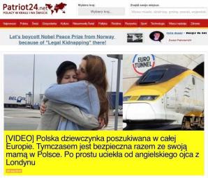 13-latka, która uciekła z Londynu od ojca-milionera do ukochanej Mamy, pod opieką polskiej Policji! Obie stawiły się wczoraj na jednym z komisariatów, by dostosować się do polskiego i europejskiego prawa