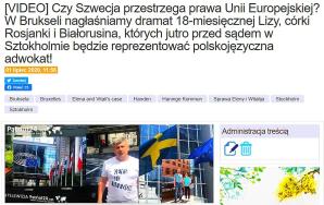 [VIDEO] Rasizm, Hitleryzm, Stalinizm? Dlaczego Unia Europejska toleruje odbieranie dzieci z użyciem broni, mniejszościom narodowym w Szwecji? Dlaczego milczy Juan Fernando López Aguilar - szef Komisji Wolności Obywatelskich, Sprawiedliwości i Spraw Wewn.?
