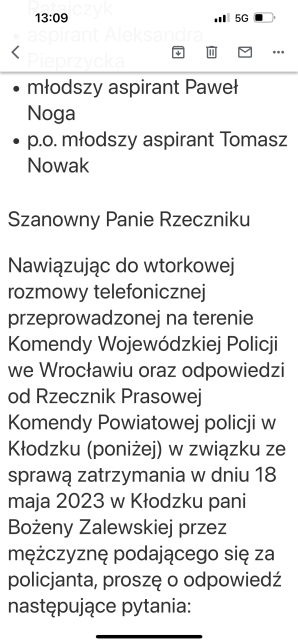 [VIDEO] Czy policja w Kłodzku powstrzyma ataki psychicznie chorego, który może być związany z miejscową służbą więzienną? Bezpodstawnie zatrzymana przez niego biznesmenka Bożena Zalewska złożyła wczoraj obciążające go zeznania
