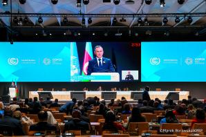 [VIDEO] Atom i ludzki aspekt transformacji energetycznej. Prezydent Andrzej Duda na konferencji klimatycznej COP29 w Baku