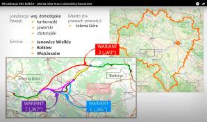 [VIDEO] Wizualizacja DK3 Bolków - Jelenia Góra wraz z obwodnicą Kaczorowa