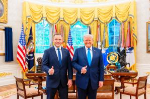 Prezydent USA Donald Trump przyjął w Białym Domu Karola Nawrockiego