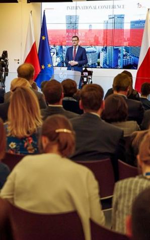[VIDEO] Polskie centrum lobbingowe otworzył premier Mateusz Morawiecki w Brukseli
