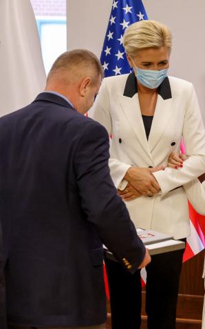 [VIDEO] Nowy Jork. Para Prezydencka odwiedziła weteranów