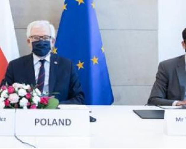 Minister Czaputowicz o bezpieczeństwie Ukrainy m.in. z ministrami Szwecji, Finlandii, Łotwy, Estonii i Holandii