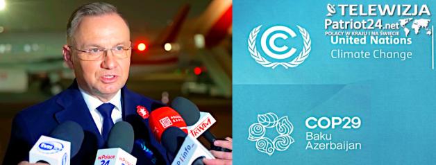 [VIDEO] Prezydent weźmie udział w konferencji klimatycznej COP29 w Baku