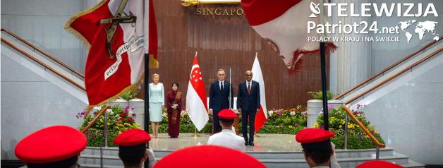 [VIDEO] Para Prezydencka kontynuuje wizytę w Azji Południowo–Wschodniej. Wczoraj Prezydent Andrzej Duda spotkał się z Prezydentem Republiki Singapuru Tharmanem Shanmugaratnamem